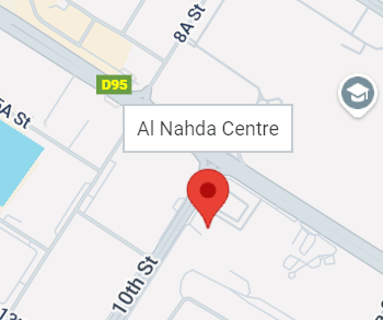 Map showing the location of Al Nahda Ittihad Placement in Dubai